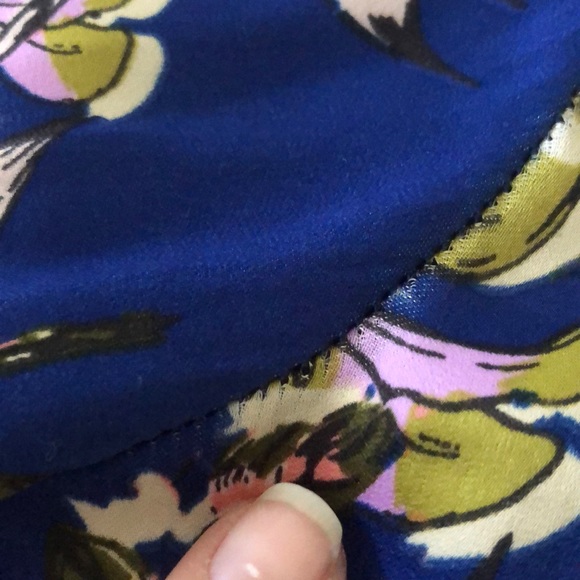 Free People Floral Print Split-Hem Blouse - Picture 7 of 8